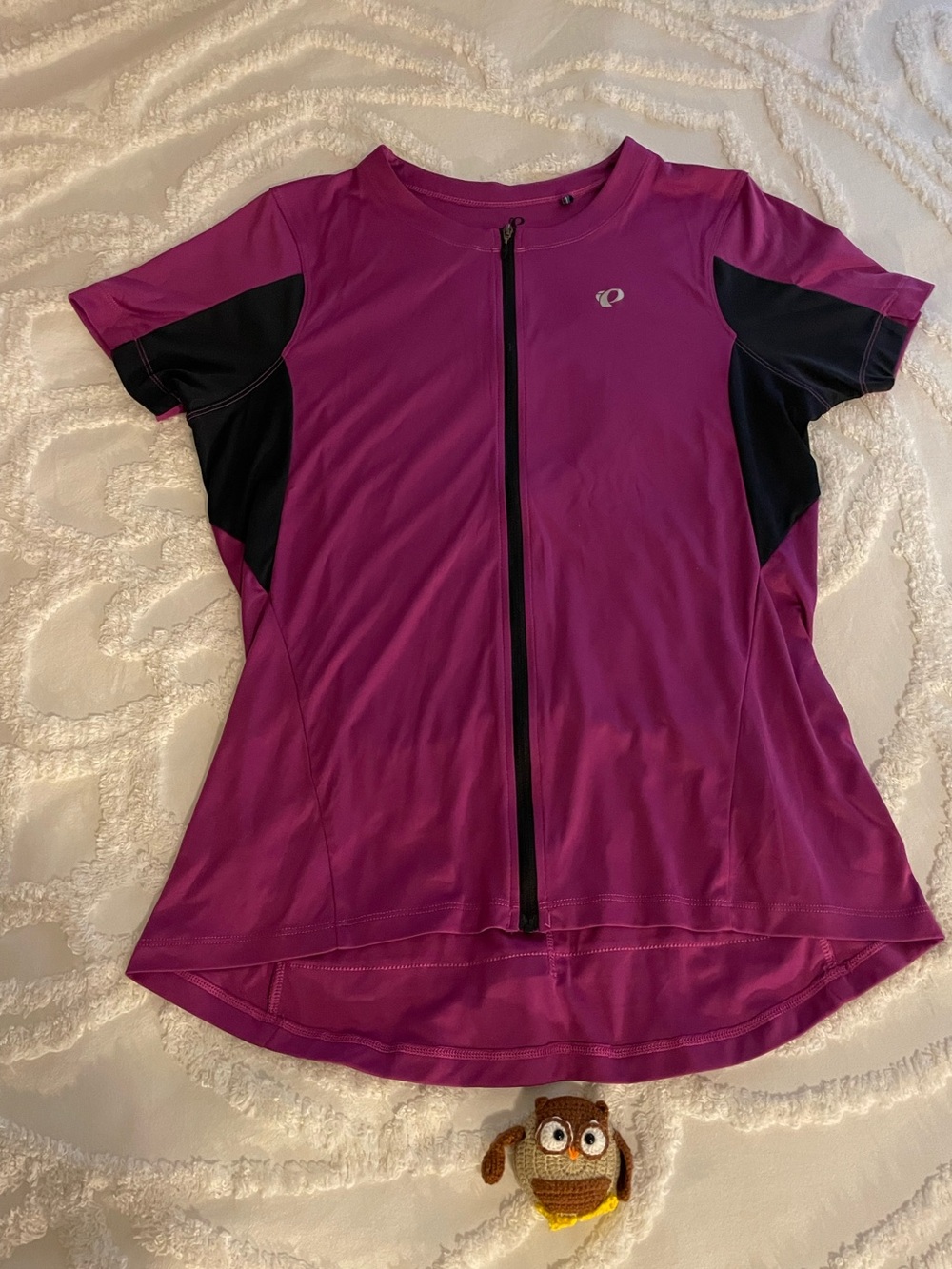 Pearl Izumi Women's Fuchsia Zip Cycling Jersey with Black Trim